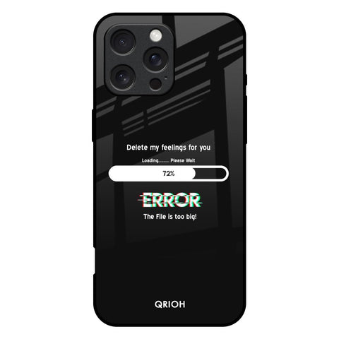 Error iPhone 16 Pro Max Glass Back Cover Online