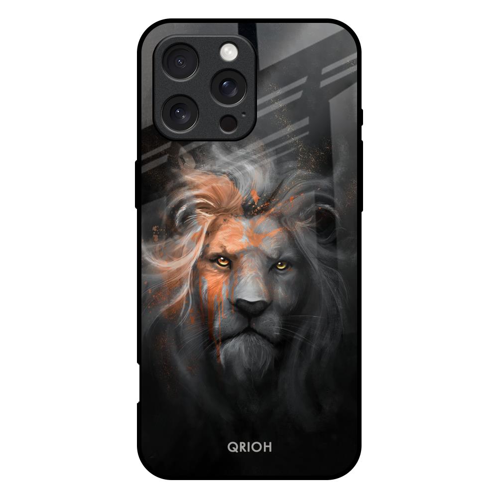Devil Lion iPhone 16 Pro Max Glass Back Cover Online