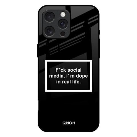 Dope In Life iPhone 16 Pro Max Glass Back Cover Online