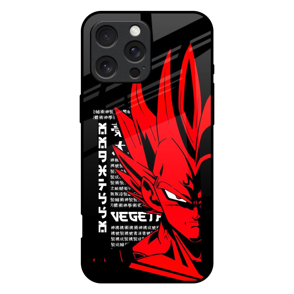 Red Vegeta iPhone 16 Pro Max Glass Back Cover Online