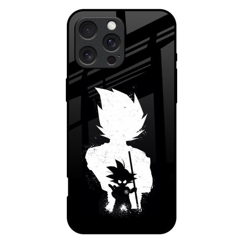 Monochrome Goku iPhone 16 Pro Max Glass Back Cover Online