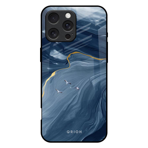 Deep Ocean Marble iPhone 16 Pro Max Glass Back Cover Online