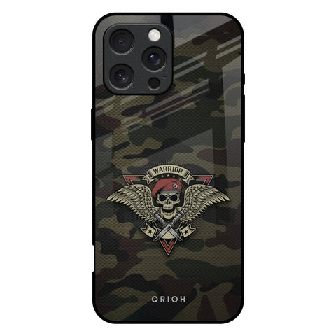Army Warrior iPhone 16 Pro Max Glass Back Cover Online