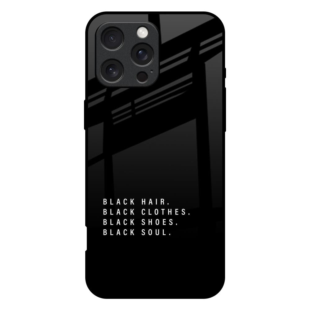 Black Soul iPhone 16 Pro Max Glass Back Cover Online