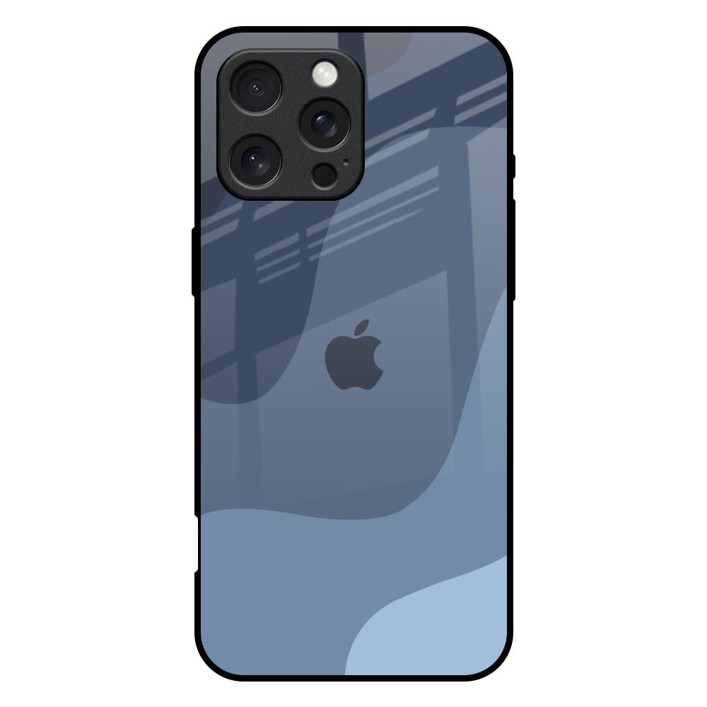Navy Blue Ombre iPhone 16 Pro Max Glass Back Cover Online