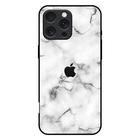 Satin White Marble iPhone 16 Pro Max Glass Back Cover Online