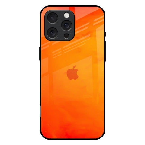 Tangy Orange iPhone 16 Pro Max Glass Back Cover Online