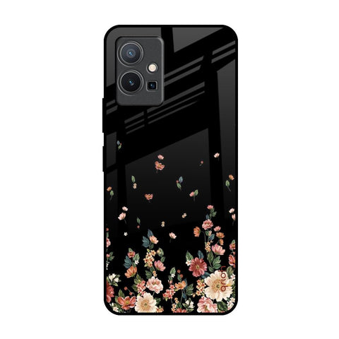 Floating Floral Print IQOO Z6 5G Glass Back Cover Online