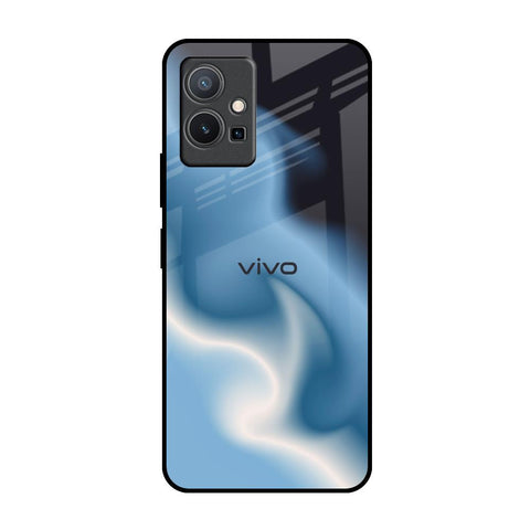 Blue Waves IQOO Z6 5G Glass Back Cover Online
