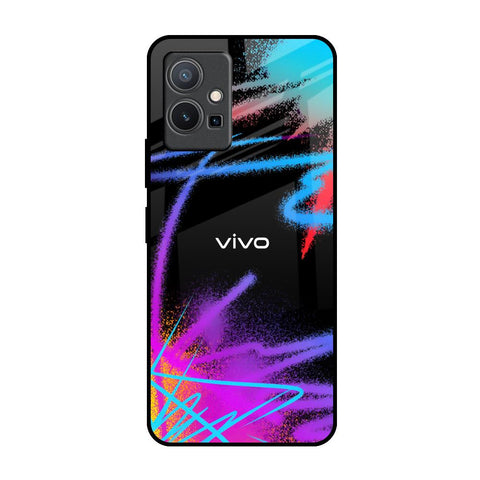 Brushy Color IQOO Z6 5G Glass Back Cover Online