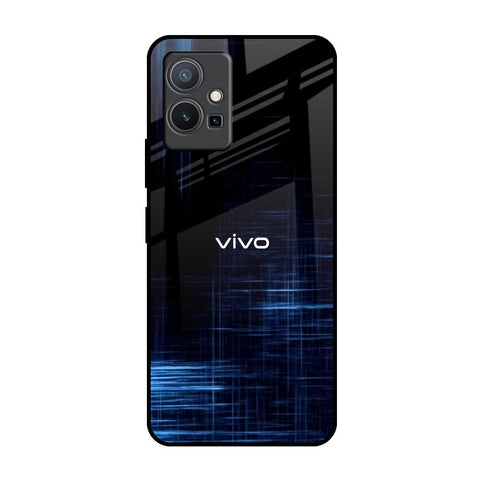 Blue Scratch IQOO Z6 5G Glass Back Cover Online