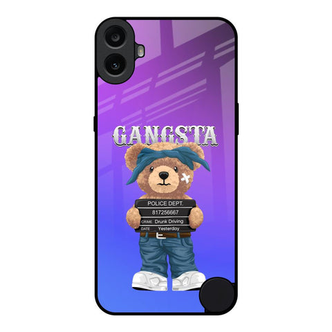Gangsta Bear Nothing CMF Phone 1 Glass Back Cover Online