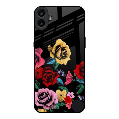 Floral Decorative Nothing CMF Phone 1 Glass Back Cover Online