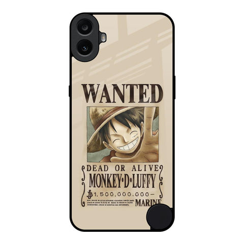 Luffy Wanted Nothing CMF Phone 1 Glass Back Cover Online