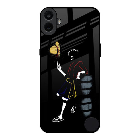 Luffy Line Art Nothing CMF Phone 1 Glass Back Cover Online
