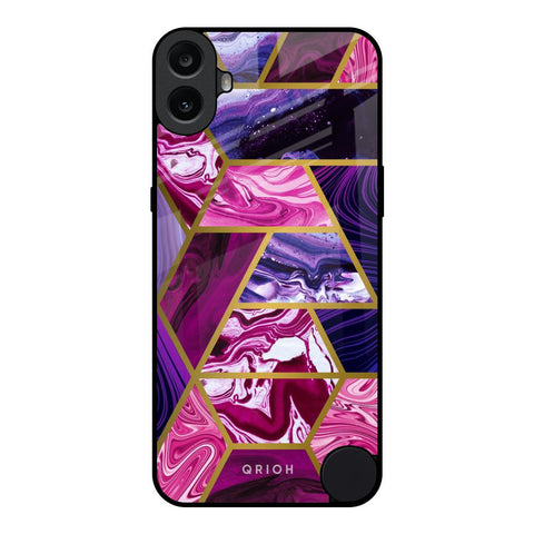 Electroplated Geometric Marble Nothing CMF Phone 1 Glass Back Cover Online