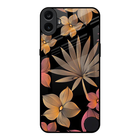 Lines Pattern Flowers Nothing CMF Phone 1 Glass Back Cover Online
