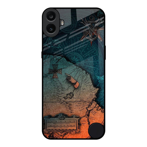 Geographical Map Nothing CMF Phone 1 Glass Back Cover Online
