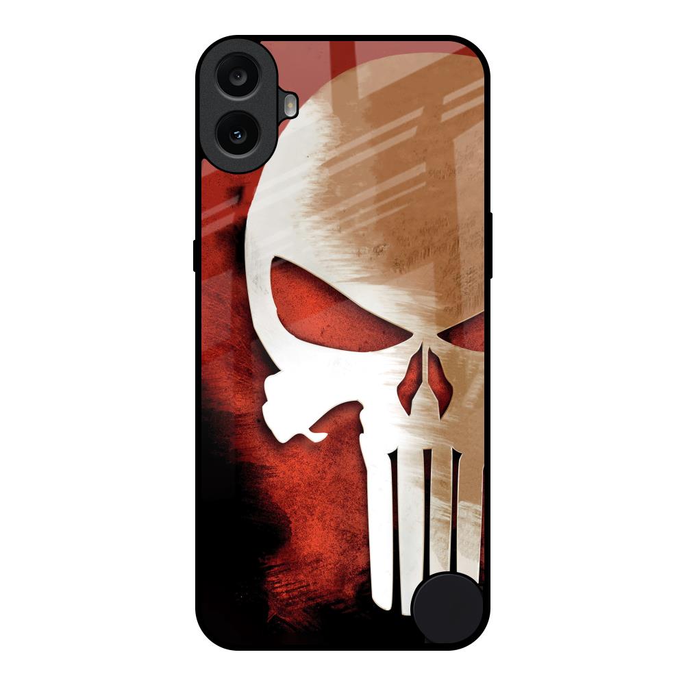 Red Skull Nothing CMF Phone 1 Glass Back Cover Online