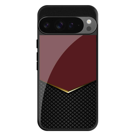 Shining Chevron Red Google Pixel 9 Pro XL Glass Cases & Covers Online
