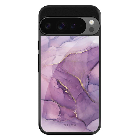 Purple Gold Marble Google Pixel 9 Pro XL Glass Cases & Covers Online