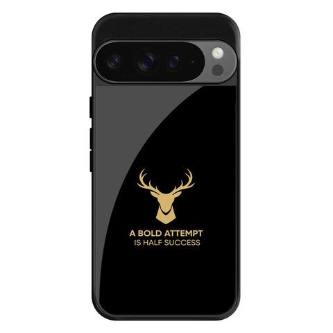 Black Gold Deer Google Pixel 9 Pro XL Glass Cases & Covers Online