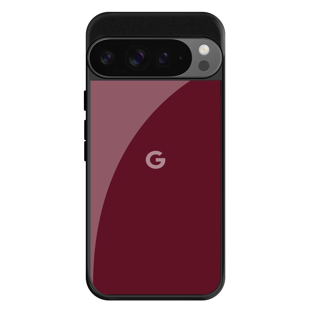 Classic Burgundy Google Pixel 9 Pro XL Glass Back Cover Online