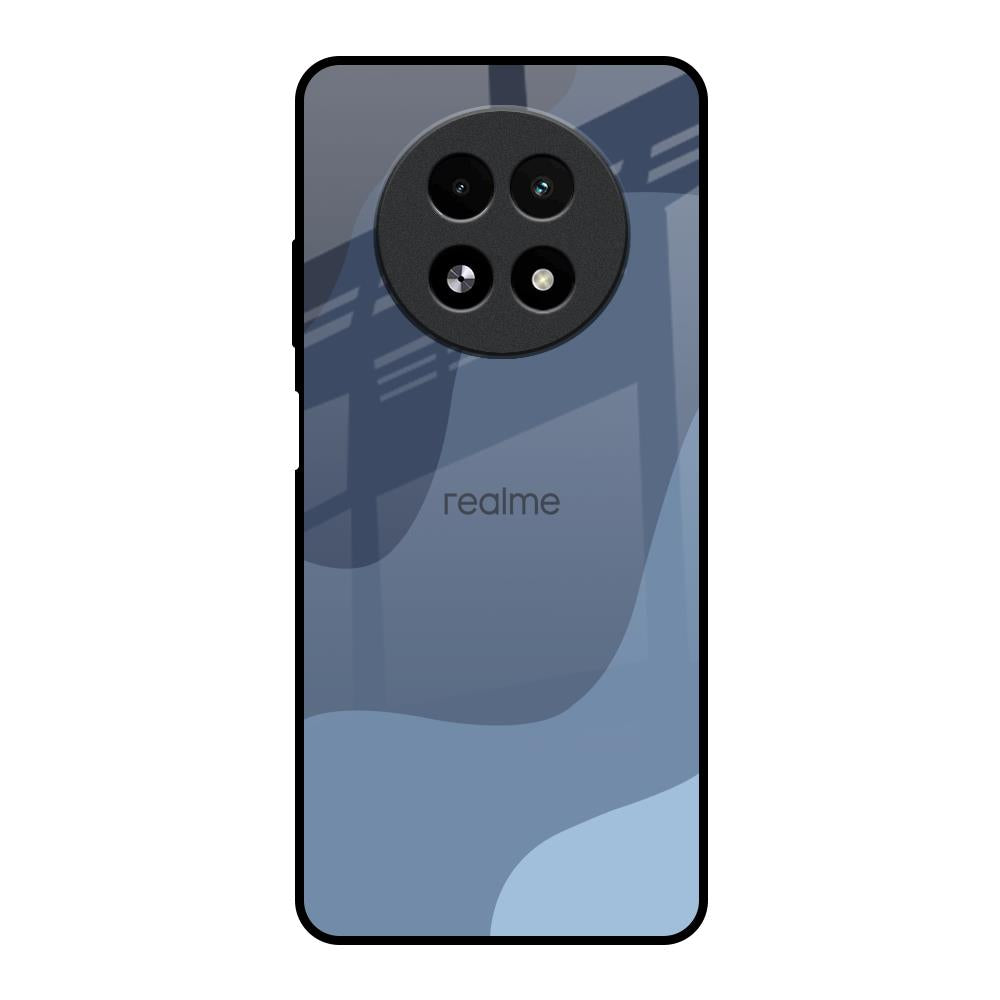 Navy Blue Ombre Realme 13 5G Glass Back Cover Online