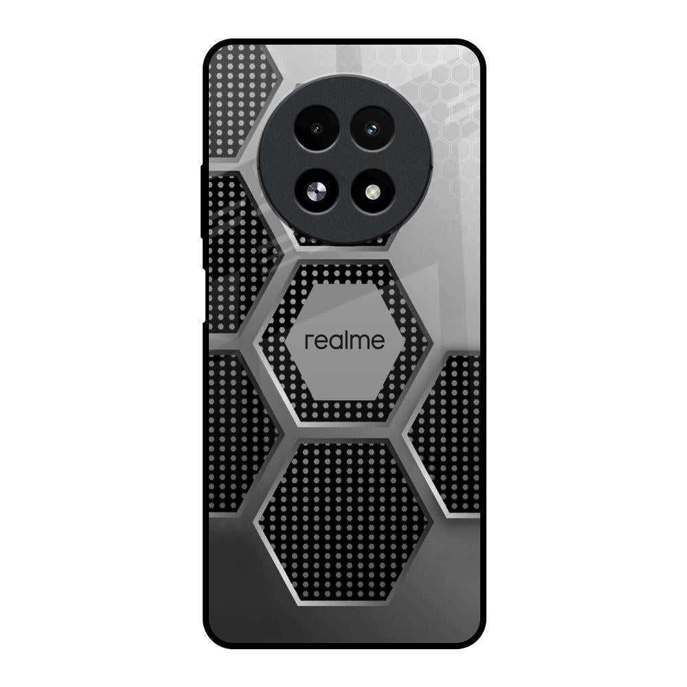 Hexagon Style Realme 13 5G Glass Back Cover Online