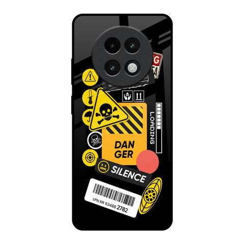 Danger Signs Realme 13 Plus 5G Glass Back Cover Online