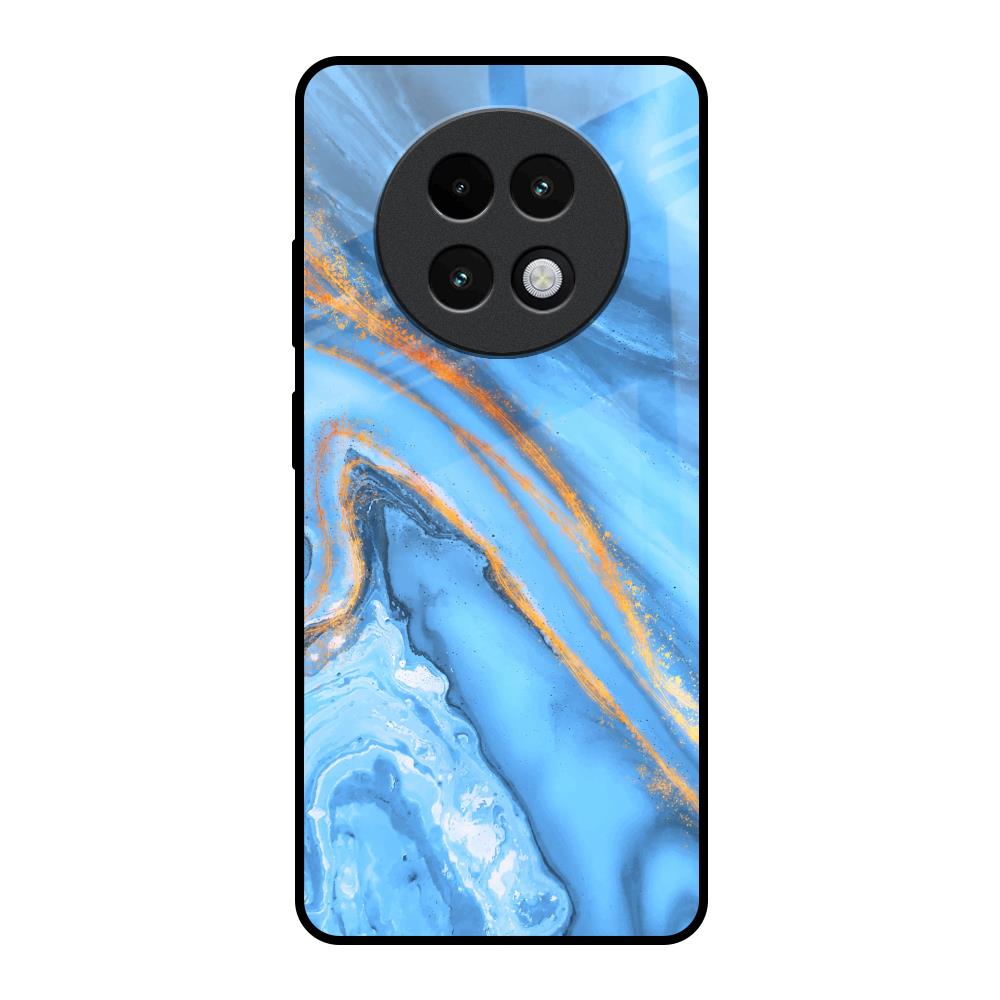 Vibrant Blue Marble Realme 13 Plus 5G Glass Back Cover Online