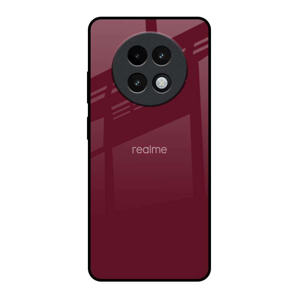 Classic Burgundy Realme 13 Plus 5G Glass Back Cover Online