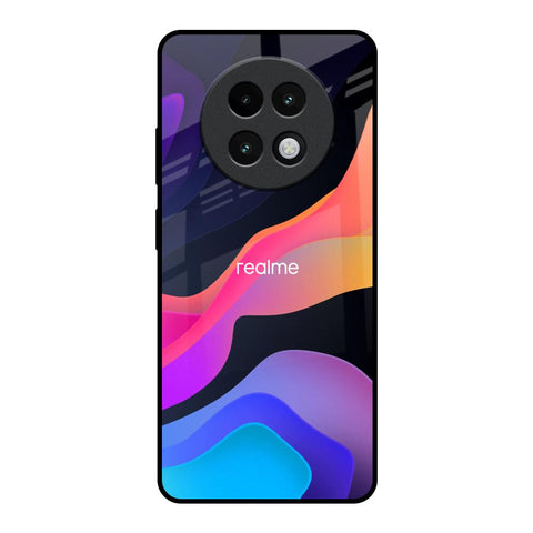 Colorful Fluid Realme 13 Plus 5G Glass Back Cover Online