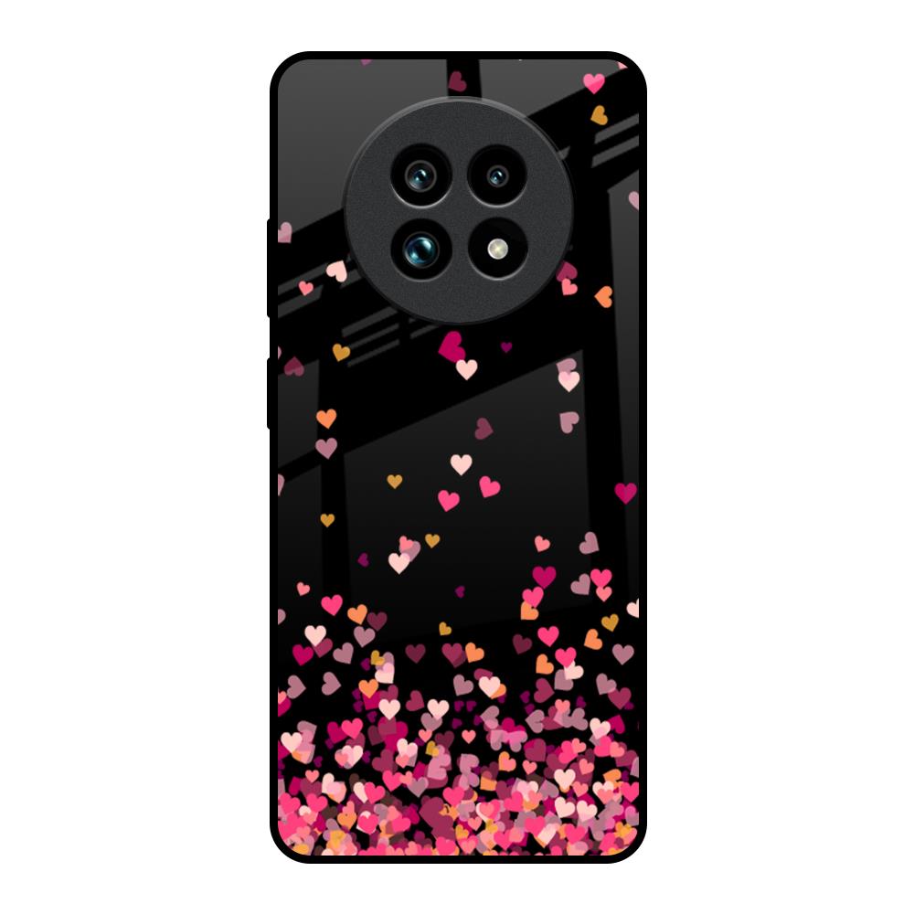 Heart Rain Fall Realme 13 Pro Plus 5G Glass Back Cover Online