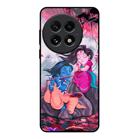 Radha Krishna Art OnePlus 13 Glass Back Cover Online