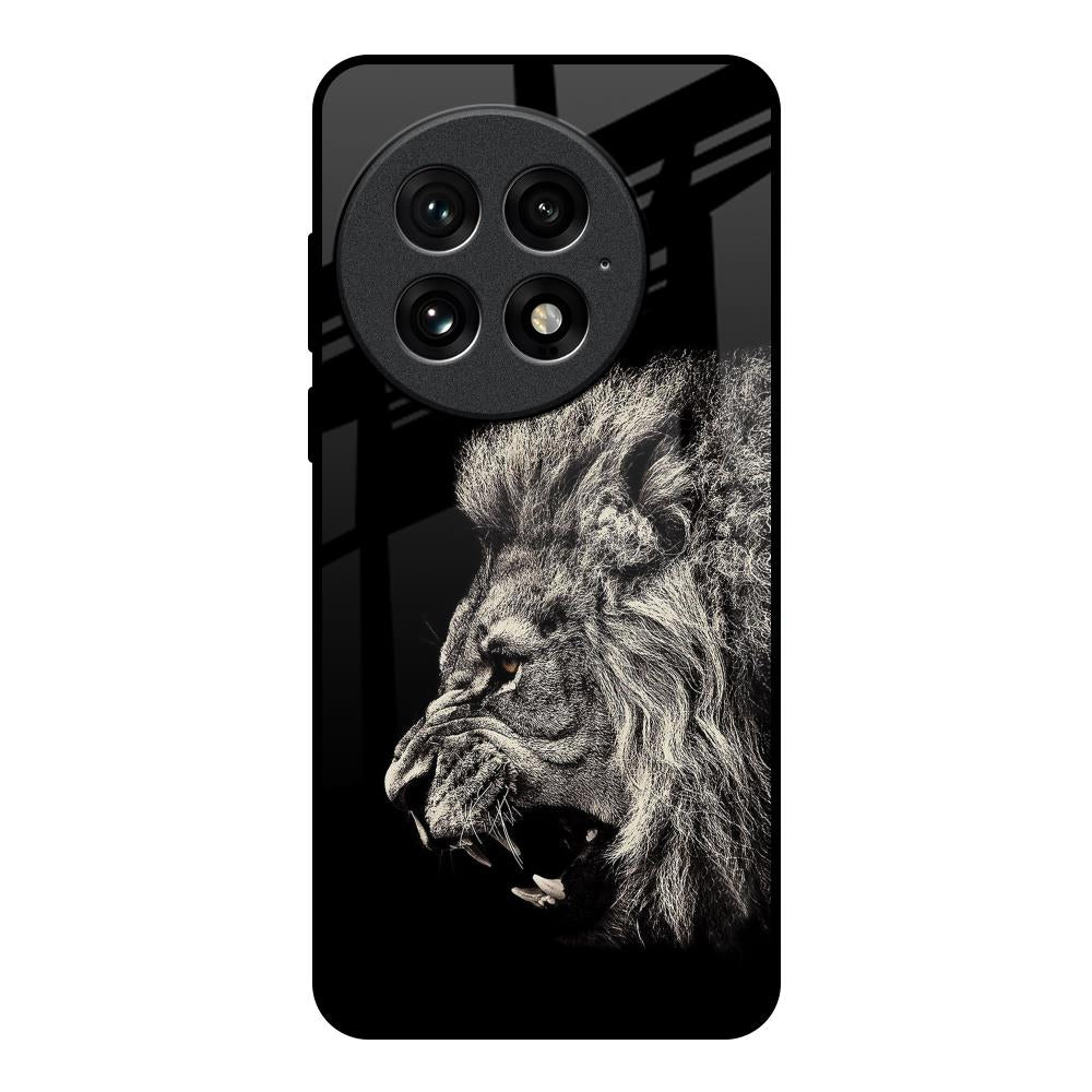 Brave Lion OnePlus 13 Glass Back Cover Online