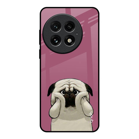 Funny Pug Face OnePlus 13 Glass Back Cover Online