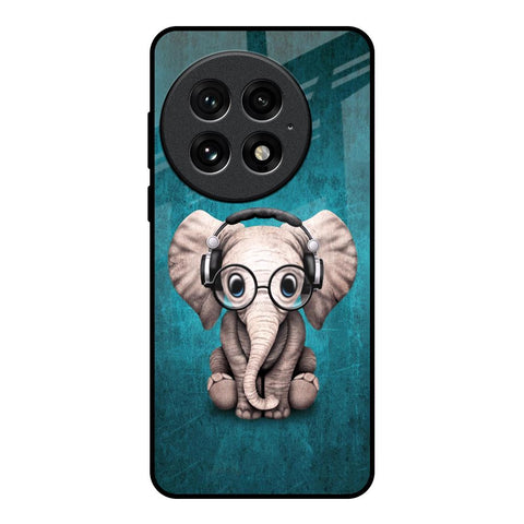 Adorable Baby Elephant OnePlus 13 Glass Back Cover Online