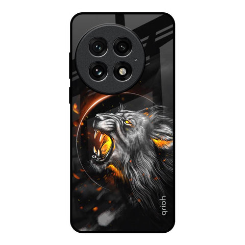 Aggressive Lion OnePlus 13 Glass Back Cover Online