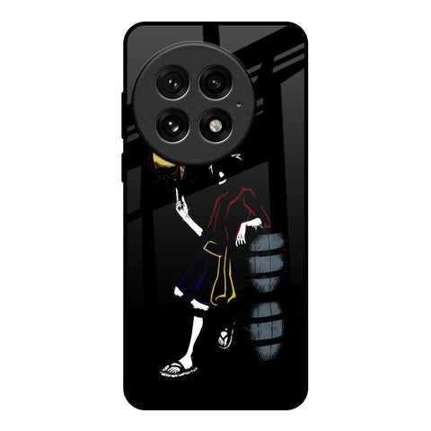 Luffy Line Art OnePlus 13 Glass Back Cover Online