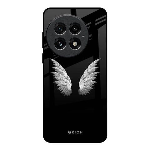 White Angel Wings OnePlus 13 Glass Back Cover Online