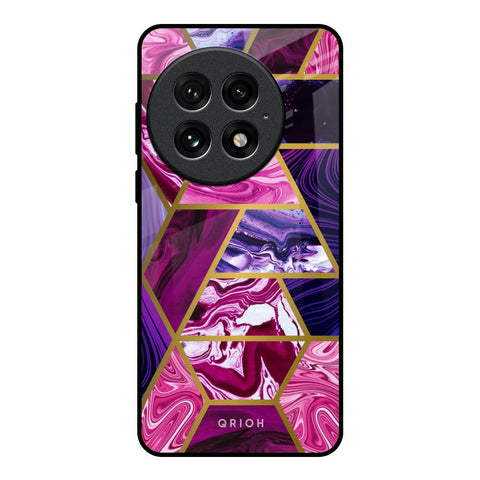 Electroplated Geometric Marble OnePlus 13 Glass Back Cover Online