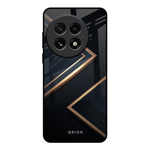 Sleek Golden & Navy OnePlus 13 Glass Back Cover Online