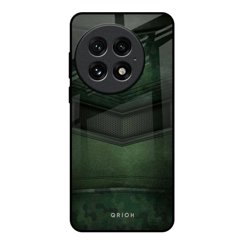 Green Leather OnePlus 13 Glass Back Cover Online