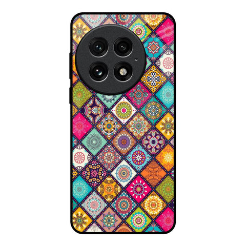 Multicolor Mandala OnePlus 13 Glass Back Cover Online