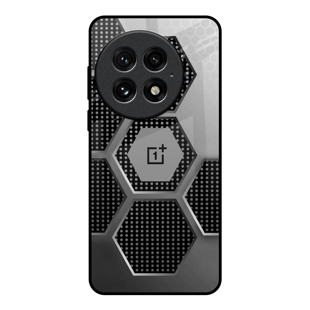 Hexagon Style OnePlus 13 Glass Back Cover Online