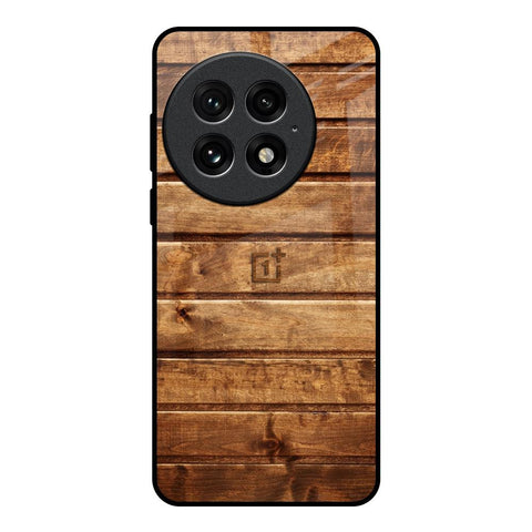Wooden Planks OnePlus 13 Glass Back Cover Online