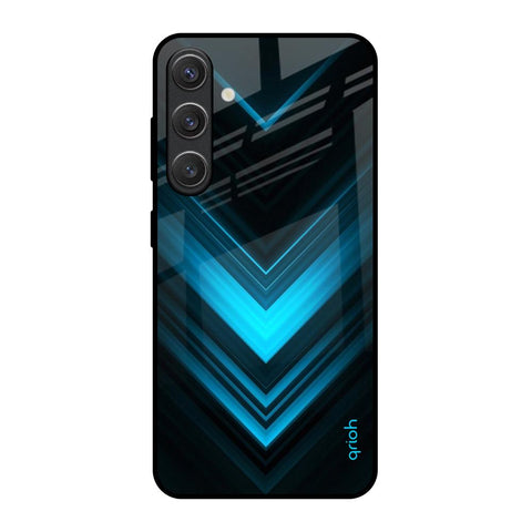 Vertical Blue Arrow Samsung Galaxy S25 5G Glass Back Cover Online