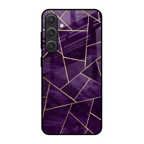 Geometric Purple Samsung Galaxy S25 5G Glass Back Cover Online