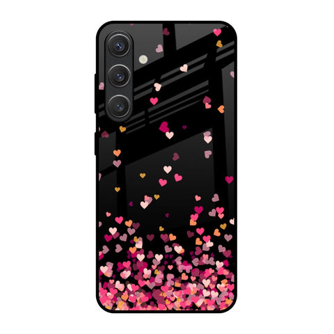 Heart Rain Fall Samsung Galaxy S25 5G Glass Back Cover Online